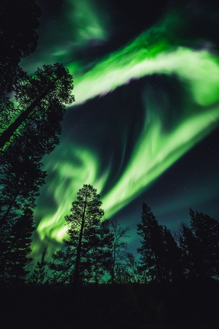 Amazing aurora storm! Northern Lights in ivalo Lapland Finland 27.09.2019. Photo by Alexander Kuznetsov / Aurora Hunting