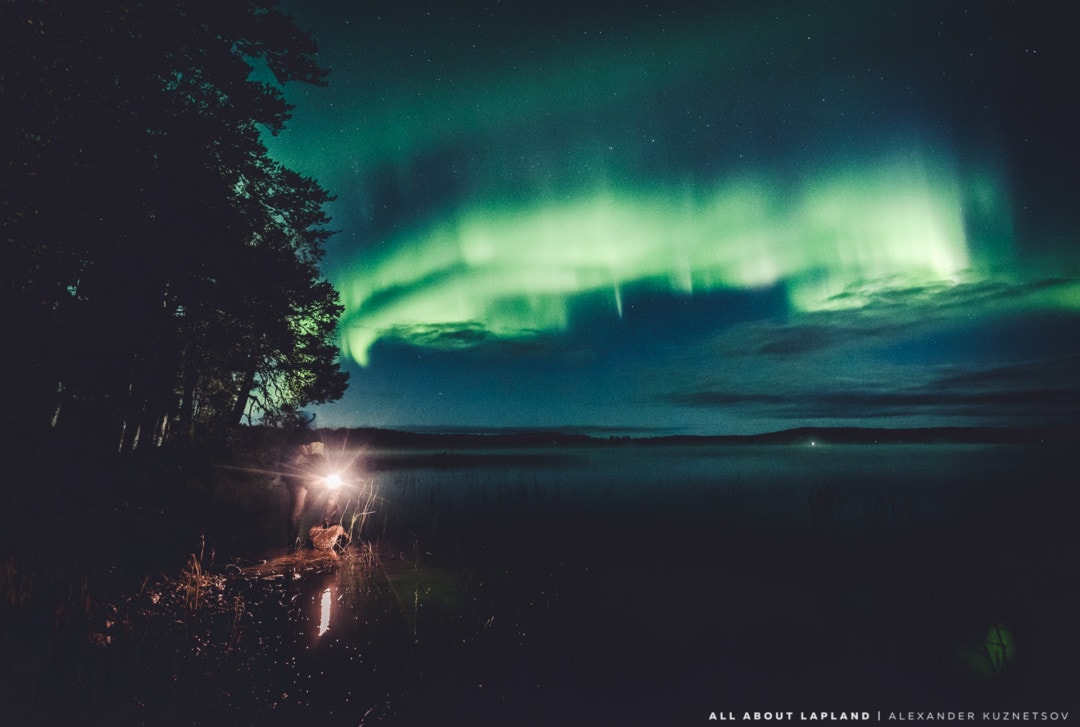 Autumn is the best time to see northern lights in Rovaniemi Lapland Finland. Photo by Alexander Kuznetsov / Aurora Hunting.