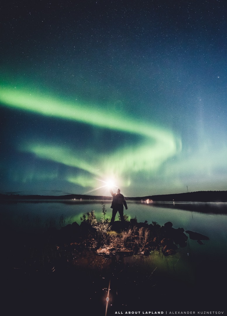 September is the best month to see northern lights because of high aurora activity Rovaniemi Lapland Finland