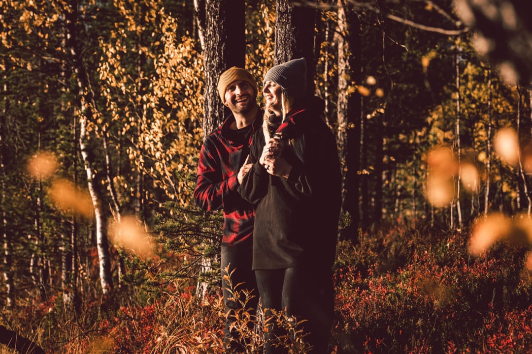 Enjoying autumn at Aurora Village Ivalo Lapland Finland.