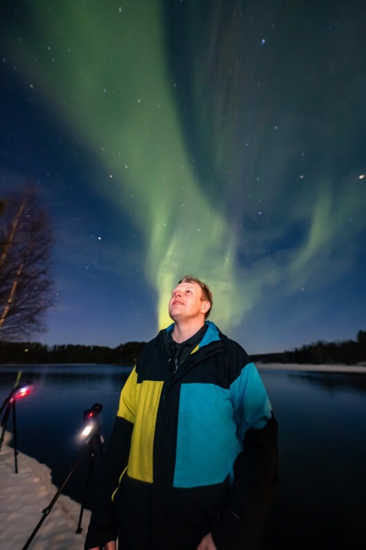 Alexander Kuznetsov has been aurora hunting since 2012 in Lapland Finland