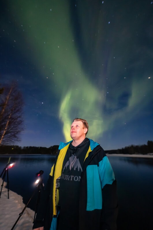 Alexander Kuznetsov has been aurora hunting since 2012 in Lapland Finland